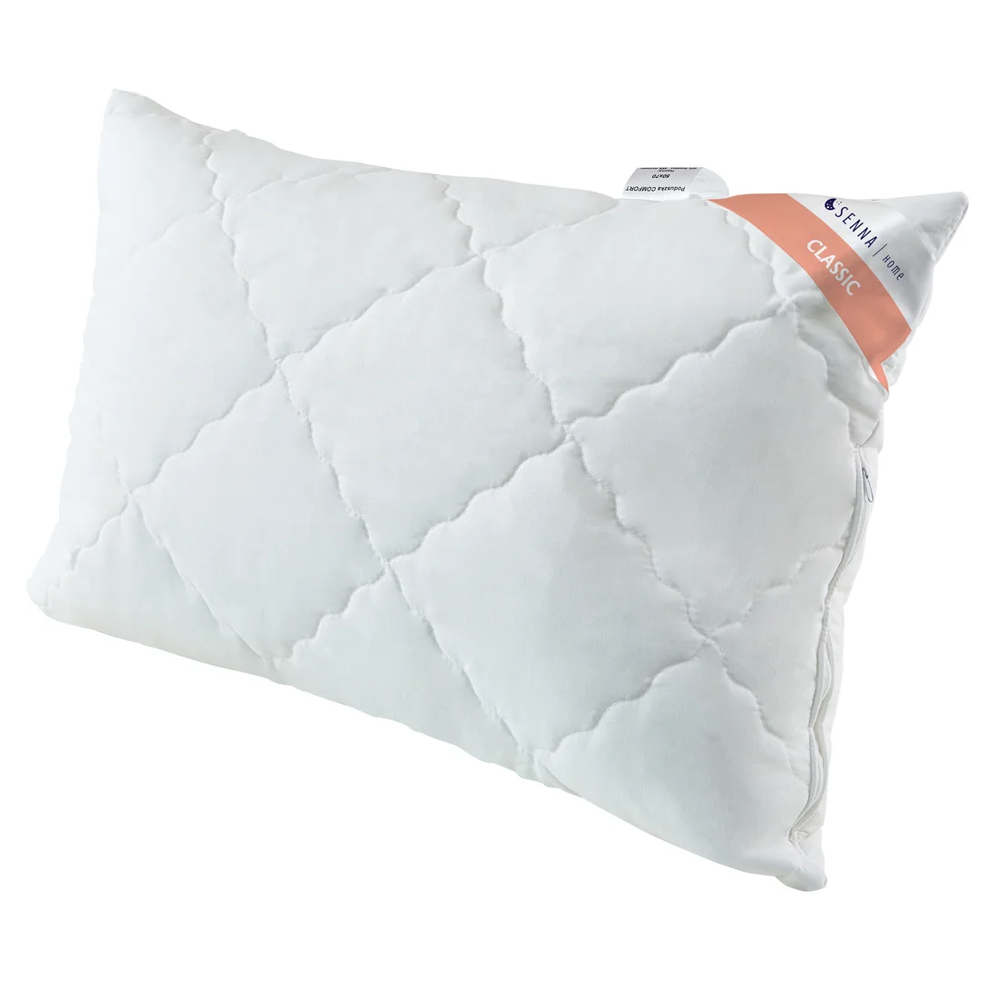 Poduszka antyalergiczna 50x60 Comfort Classic biała zapinana na suwak pikowana Inter Widex