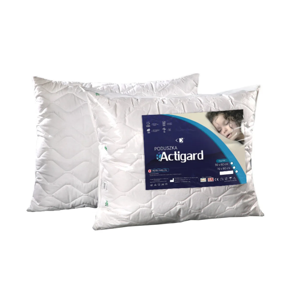 Poduszka antyalergiczna 70x80 Actigard 1,00 kg biała poszycie 100% bawełna AMW