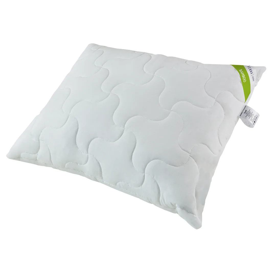 Poduszka antyalergiczna 70x80 Bamboo Eco1200g biała z włókien pozyskiwanych z drewna bambusowego Inter Widex