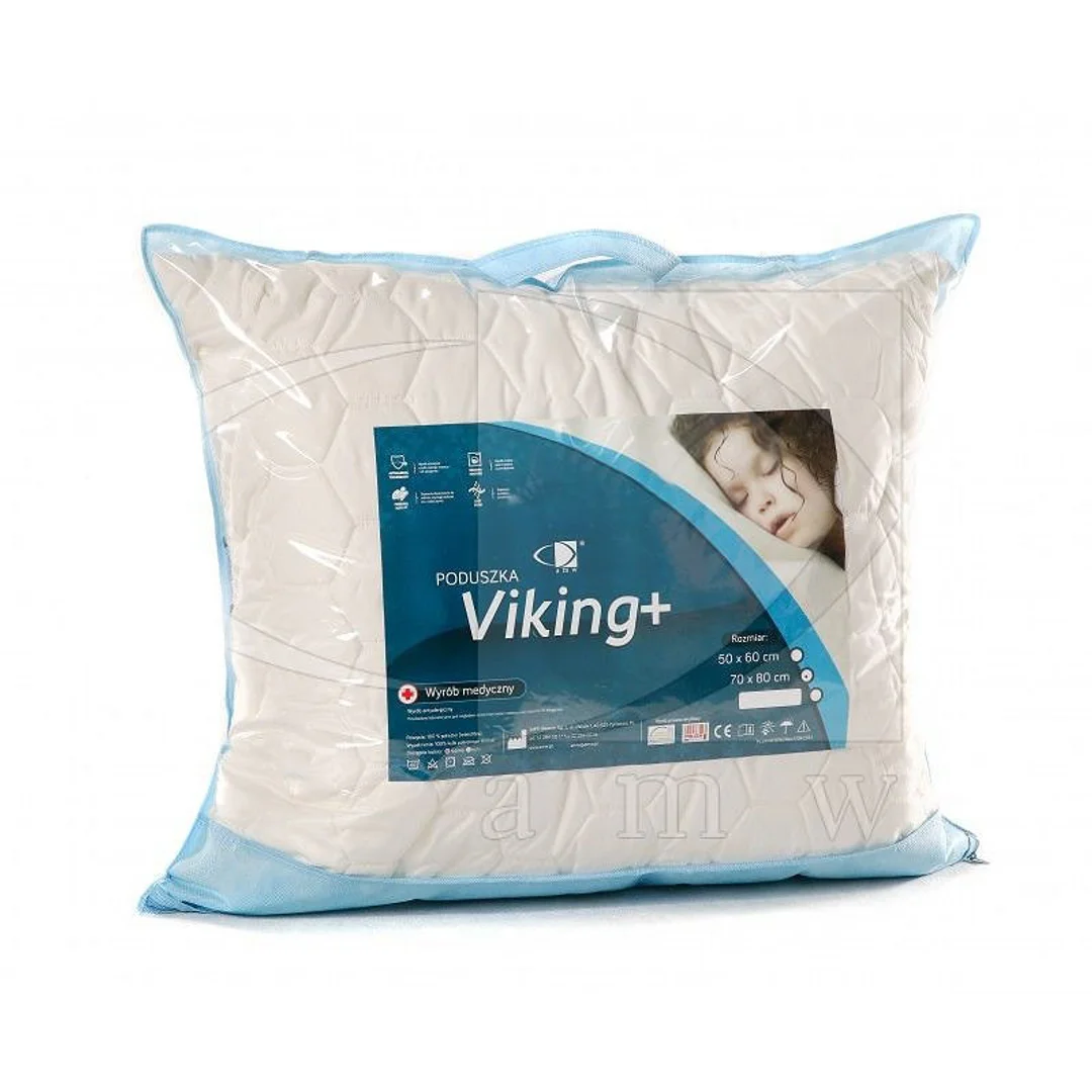 Poduszka antyalergiczna 70x80 Viking Plus 1,00 kg ekrii 100% microfibra AMW
