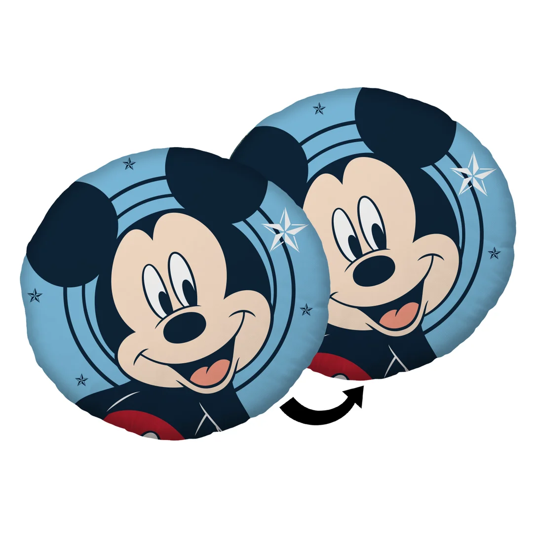 Poduszka dekoracyjna 40 cm Mickey Stars Myszka Miki niebieska polarowa kształtka przytulanka