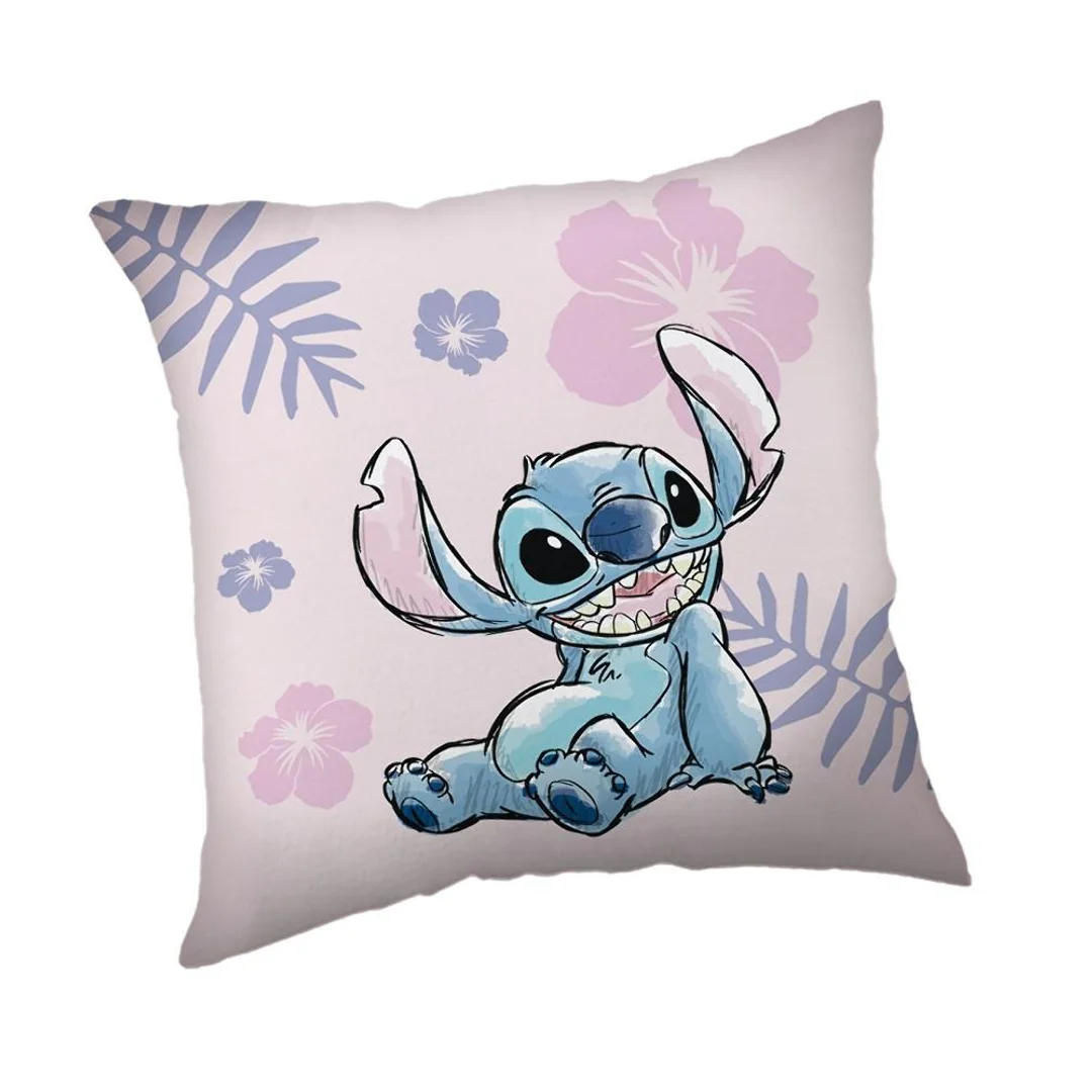 Poduszka dekoracyjna 40x40 Lilo a Stitch różowa JF24