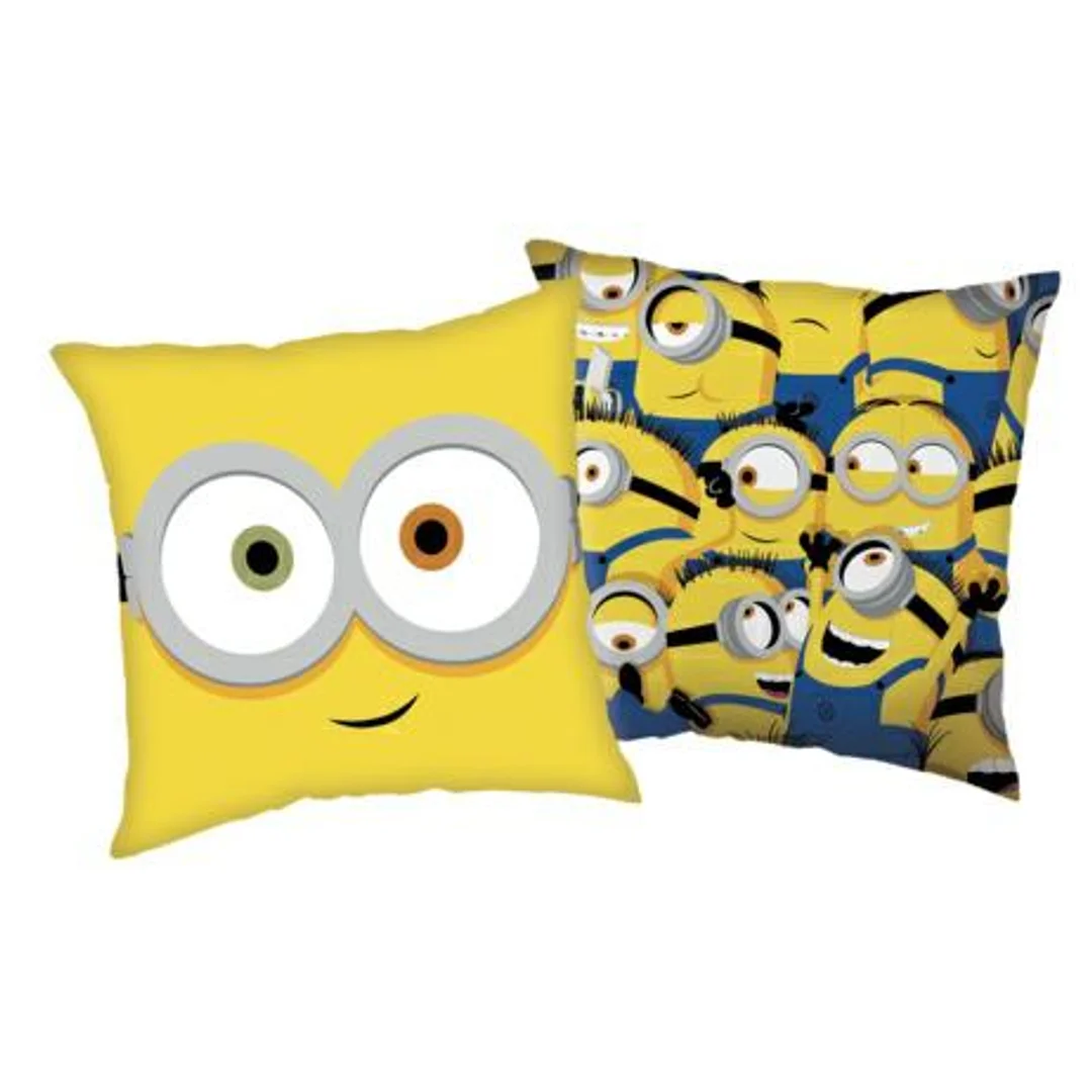 Poduszka dekoracyjna 40x40 Minionki Patrz na mnie żółta JF24