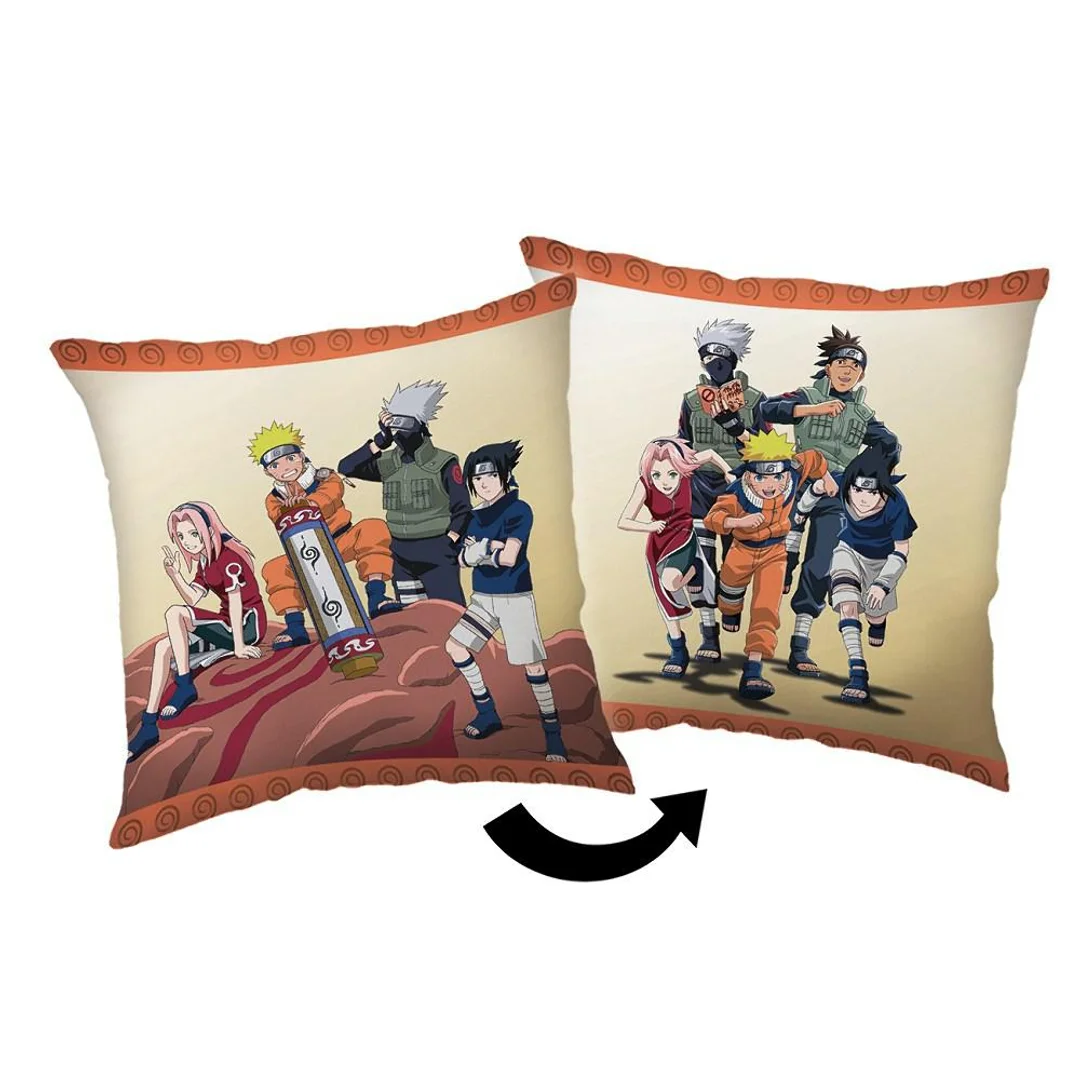 Poduszka dekoracyjna 40x40 Naruto 03 beżowa kolorowa Jf24