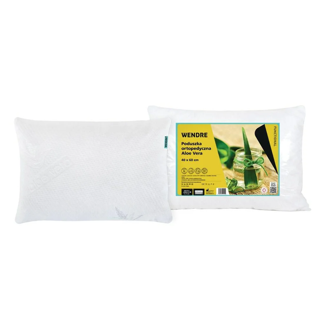 Poduszka ortopedyczna 40x60 Aloe Vera 750 g wyrób medyczny Wendre
