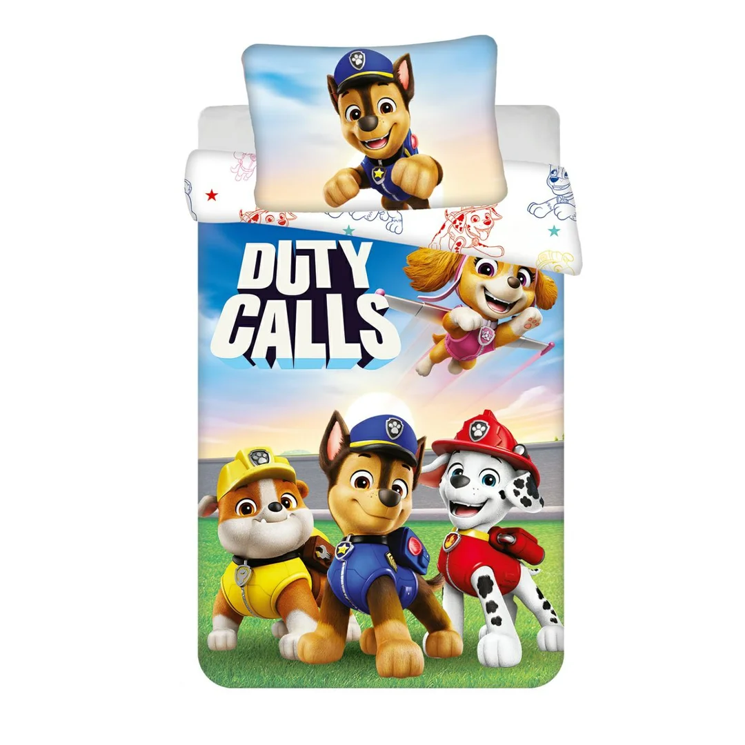 Pościel bawełniana 100x135 Paw Patrol PP556 kolorowa poszewka 40x60 JF24