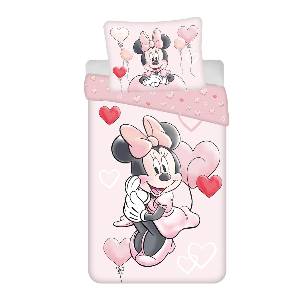 Pościel bawełniana 140x200 Minnie Balloon 02 poszewka 70x90