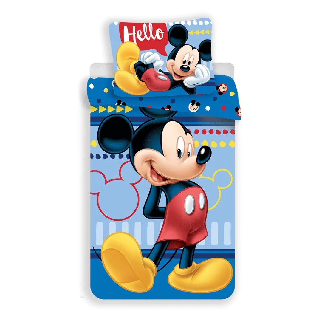 Pościel bawełniana 140x200 Myszka Miki 2703 Mickey Mouse poszewka 70x90