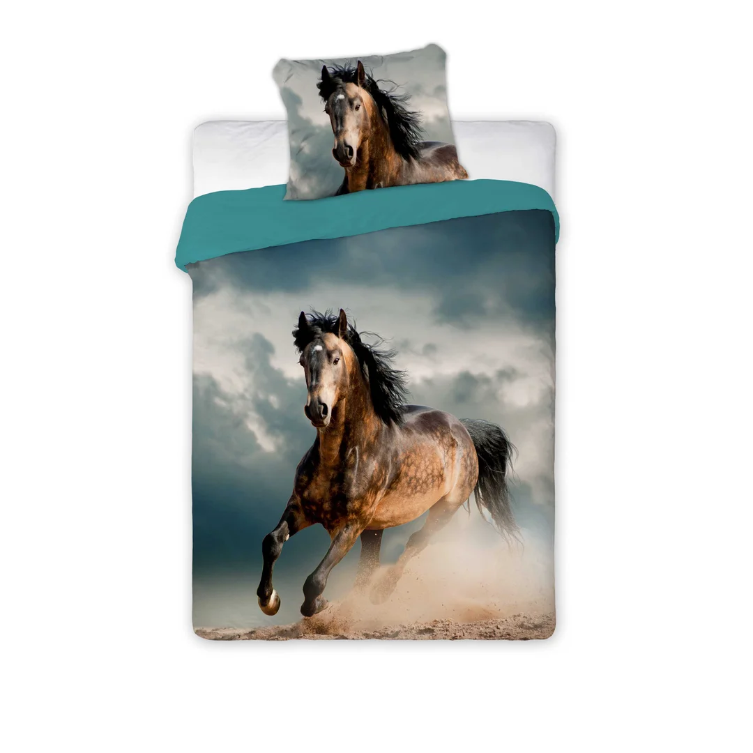 Pościel bawełniana 160x200 Koń w galopie 05 8286 Faro