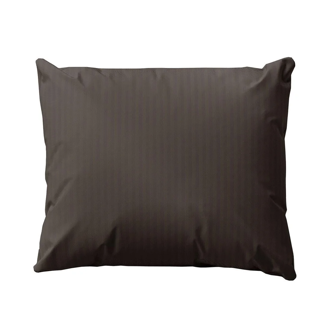 Poszewka adamaszkowa 70x80 brązowa mocha jednobarwna paski 1 cm Pure