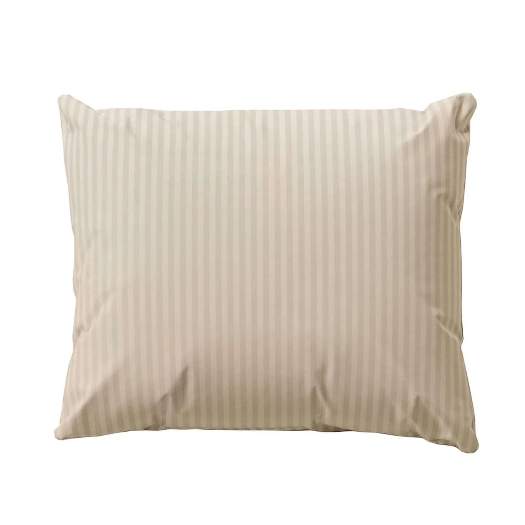 Poszewka adamaszkowa 70x80 piaskowo-beżowa jednobarwna paski 1 cm Pure