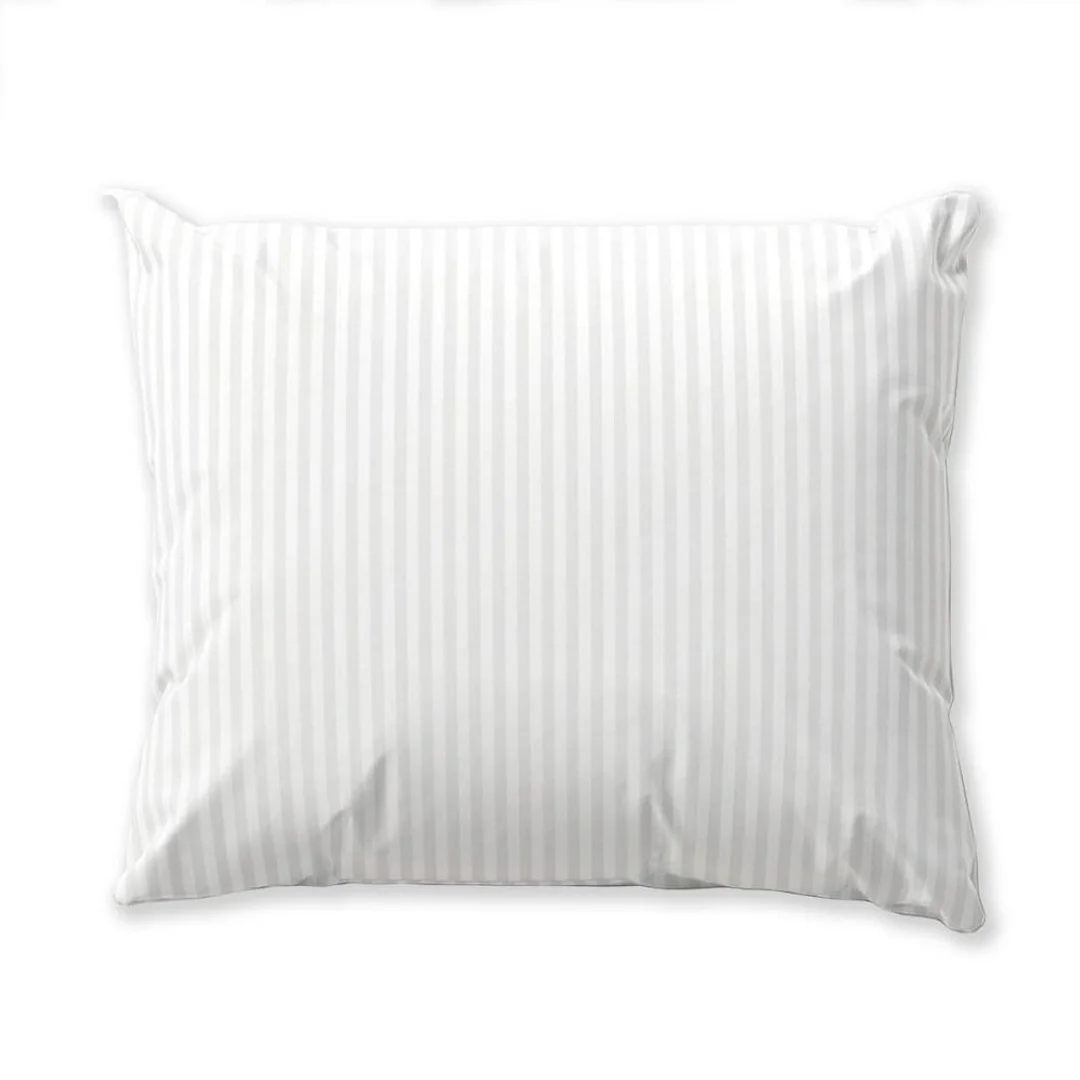 Poszewka bawełniana 70x80 na zakład 20 cm Adamaszkowa pasek 1 cm biała hotelowa PC