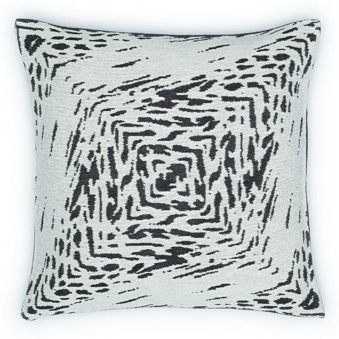 Poszewka bawełniana akrylowa 50x50 2160-1 Zebra czarna biała RAW