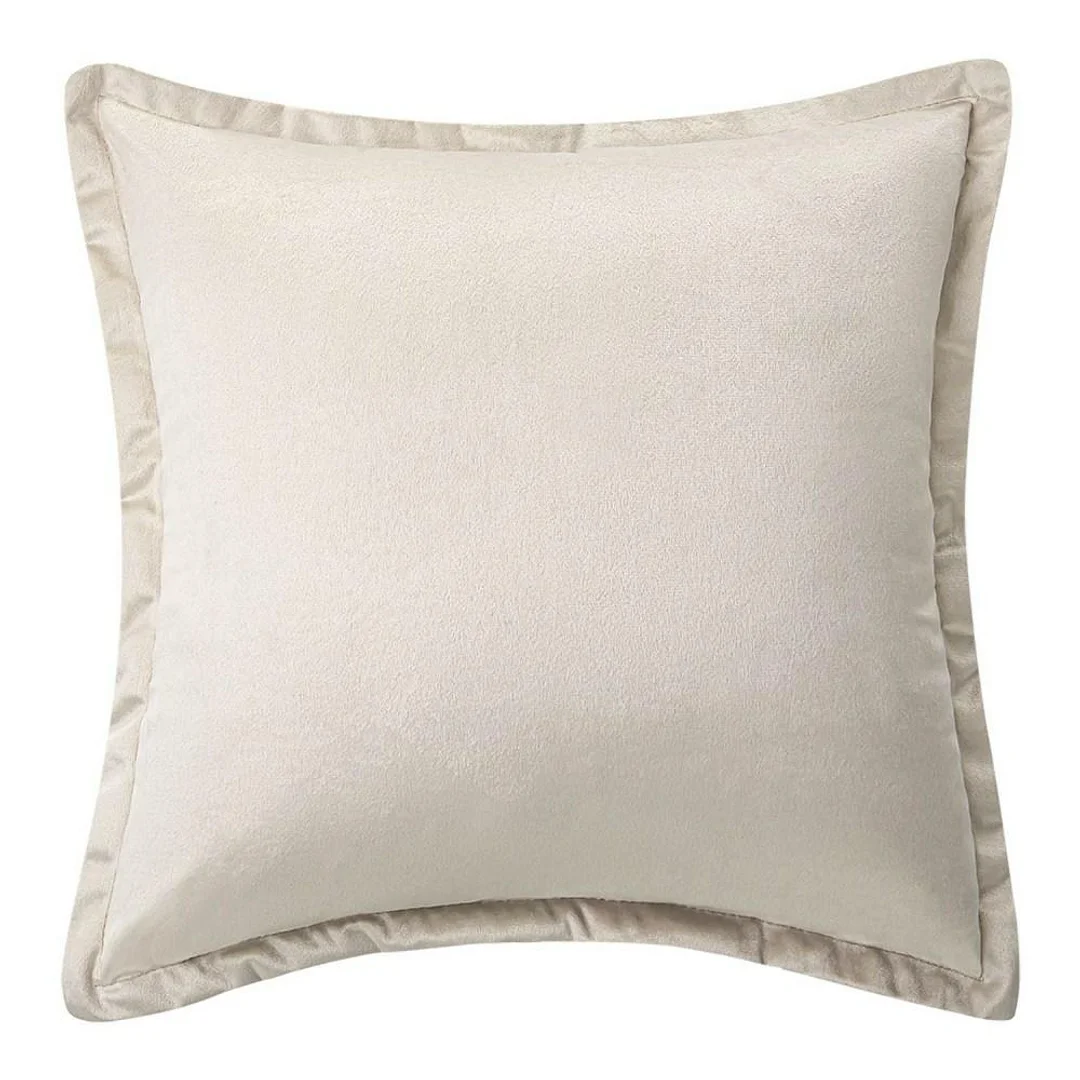 Poszewka dekoracyjna 40x40 beżowa Soft welurowa