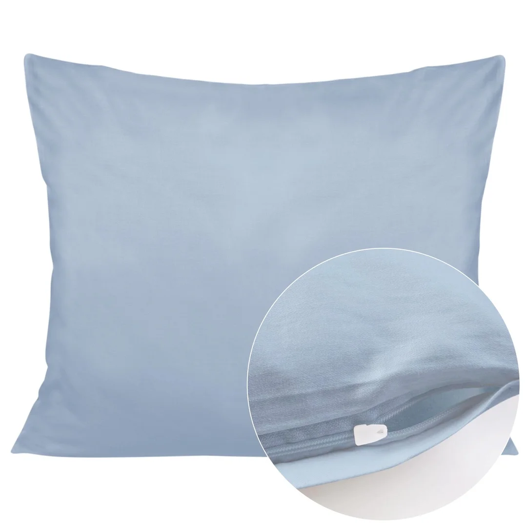 Poszewka satynowa 40x60 niebieska jednobarwna 009 SATYNLOVE CLASSIC