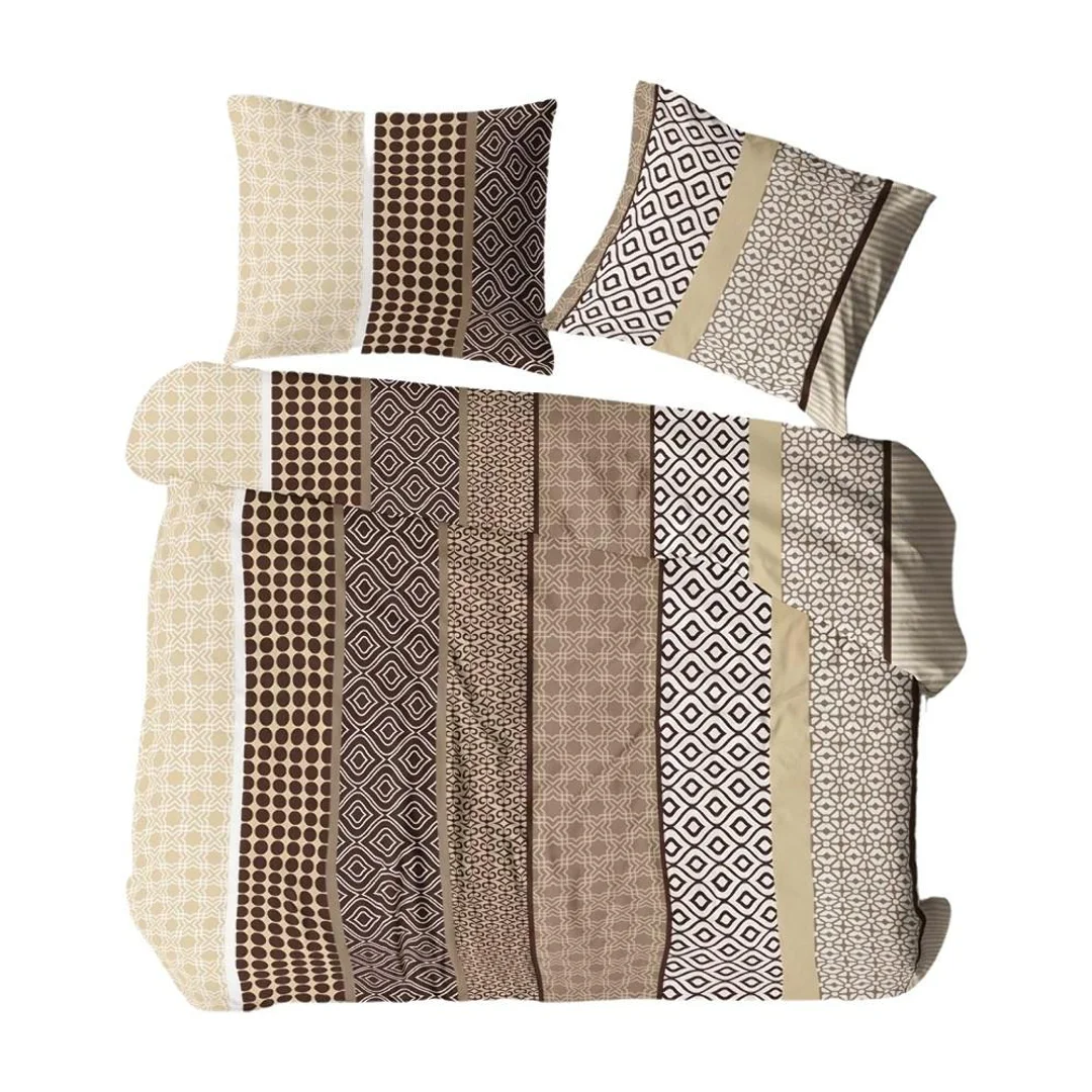 Poszewka z kory 40x40 beżowa w paski, groszki i ornamenty - 1202N - KARO Collection