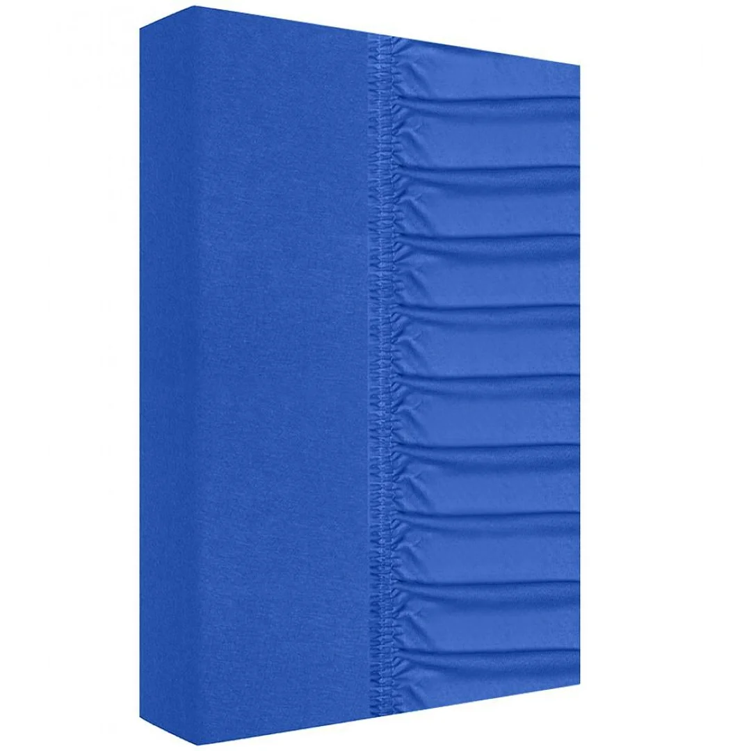 Prześcieradło jersey z gumką 220x200 chabrowe 160g/m2 Zaratex