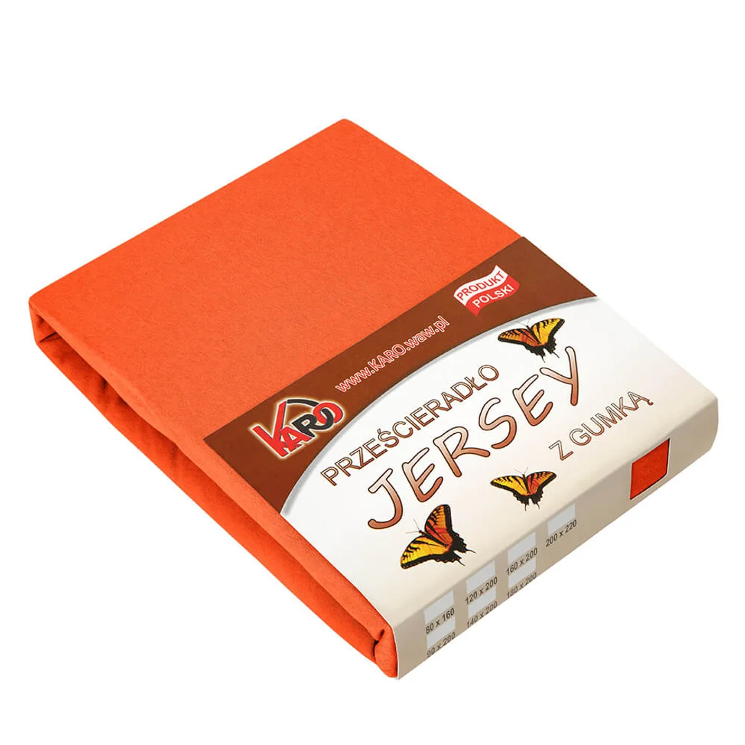 Prześcieradło jersey z gumką 60x120 ugier 052 grube 150g/m2 KARO