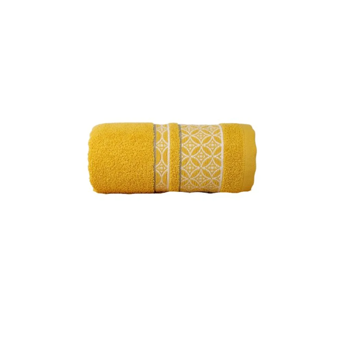 Ręcznik 50x90 Arabiana żółty 400 g/m2 frotte Greno