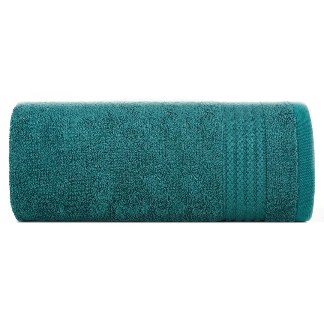 Ręcznik 50x90 Laris 05 turkusowy ciemny 550g/m2 Eurofirany
