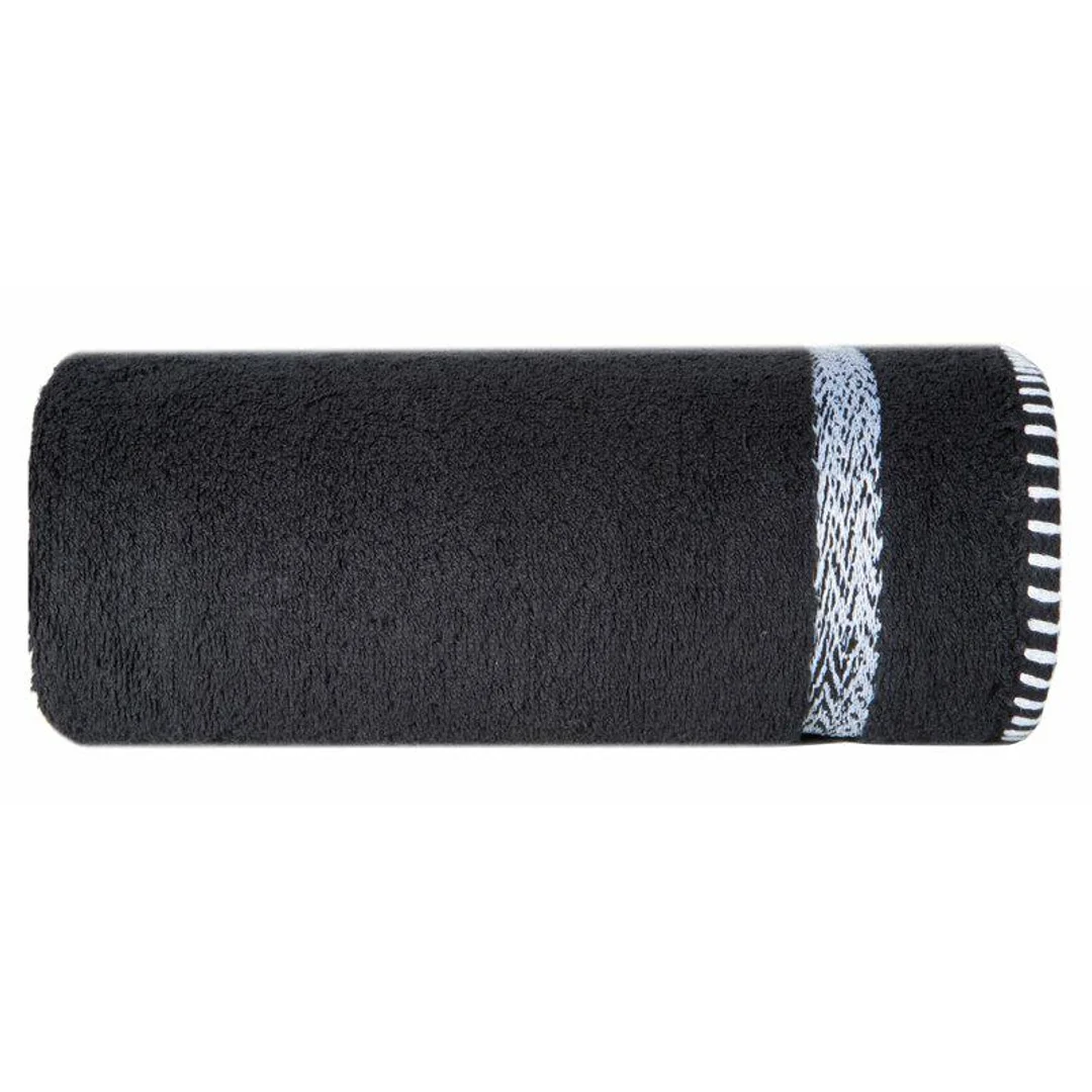 Ręcznik 70x140 Viera czarny frotte 500g/m2 Eurofirany