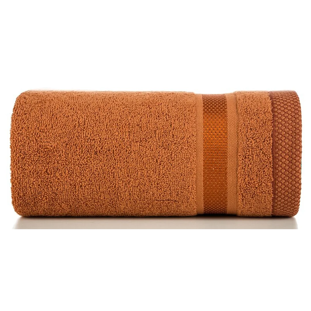 Ręcznik Abbie 100x150 pomarańczowy 500 g/m2 frotte bawełniany Eurofirany