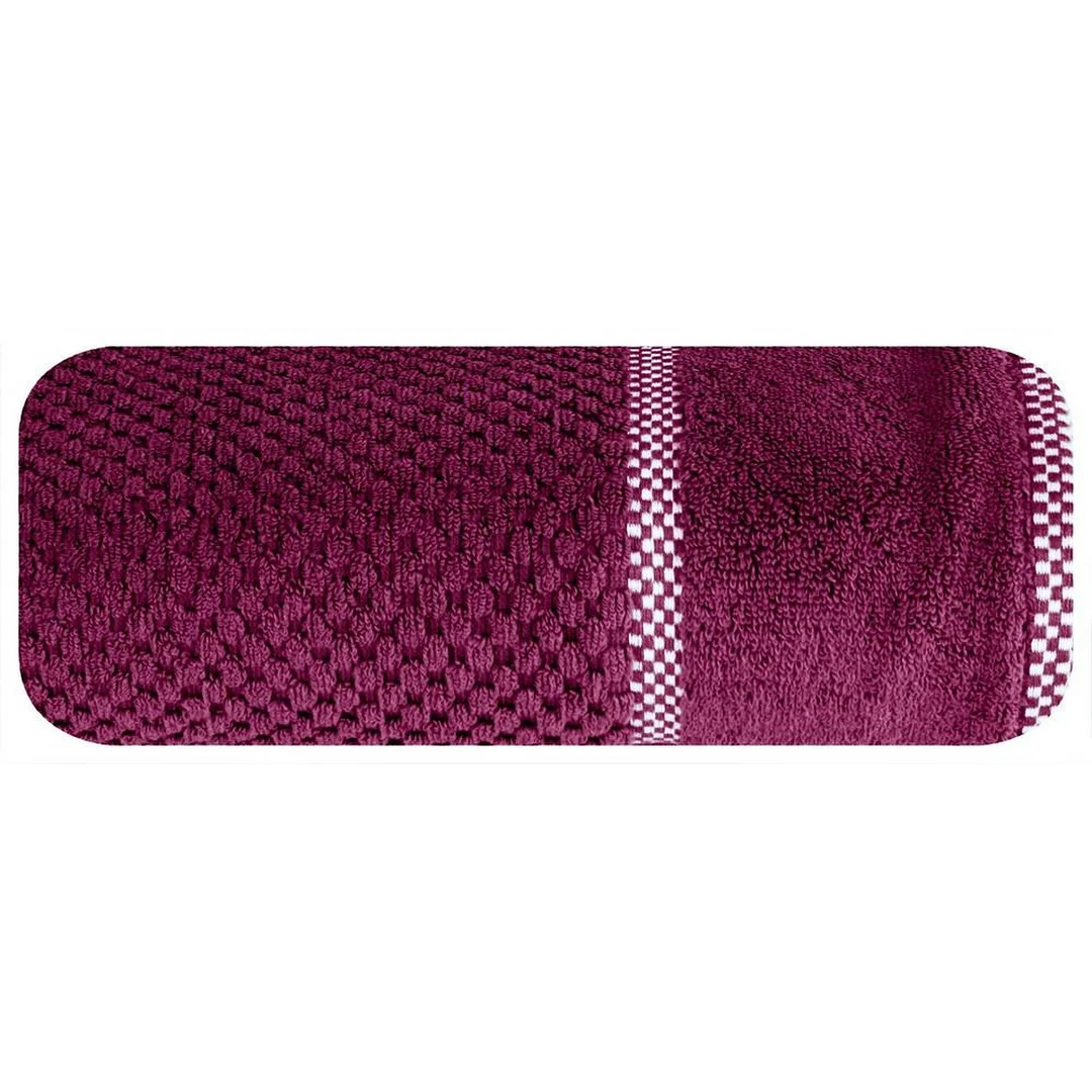 Ręcznik Caleb 50x90 amarantowy 540g/m2 Eurofirany