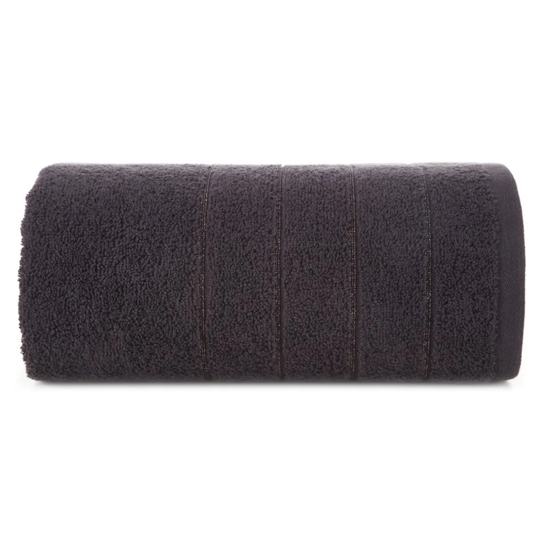 Ręcznik Dali 70x140 czarny frotte 500g/m2 Eurofirany
