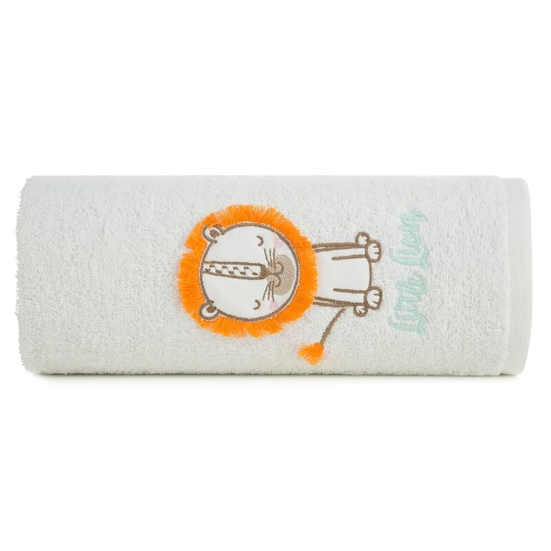 Ręcznik dziecięcy 50x90 Baby 45 biały lew 450g/m2 Eurofirany