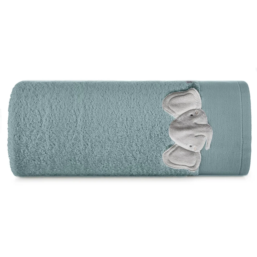 Ręcznik dziecięcy 50x90 Baby 59 niebieski Słonik 480g/m2 Eurofirany