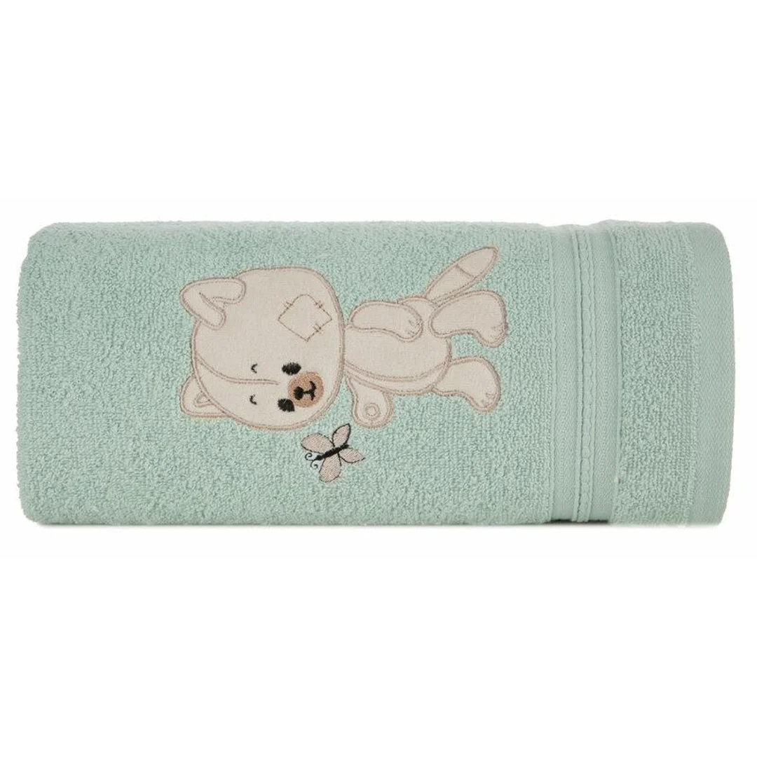 Ręcznik dziecięcy 50x90 Baby 66 miętowy Miś 450g/m2 Eurofirany