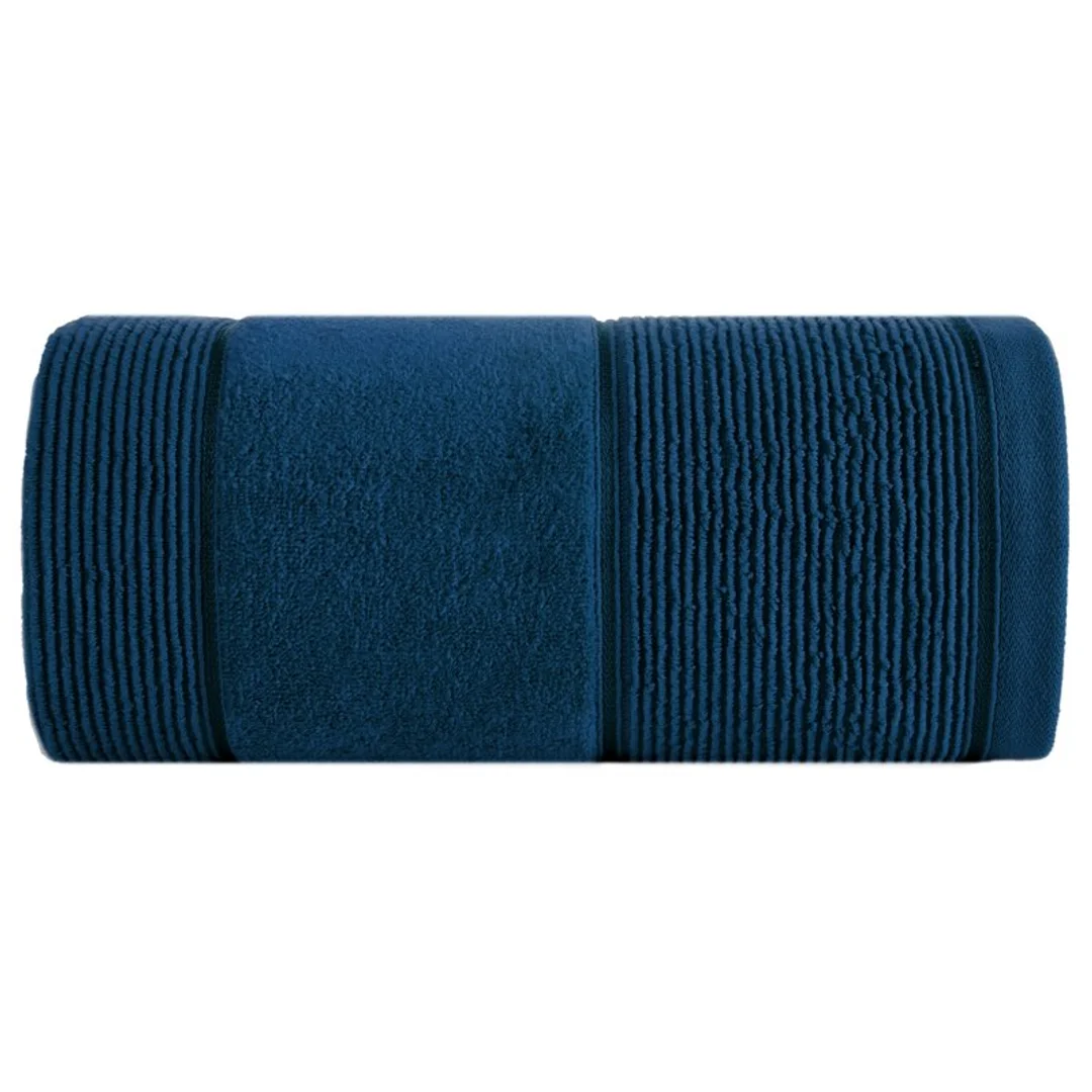 Ręcznik Emma 11 70x140 granatowy 500g/m2 frotte Eurofirany