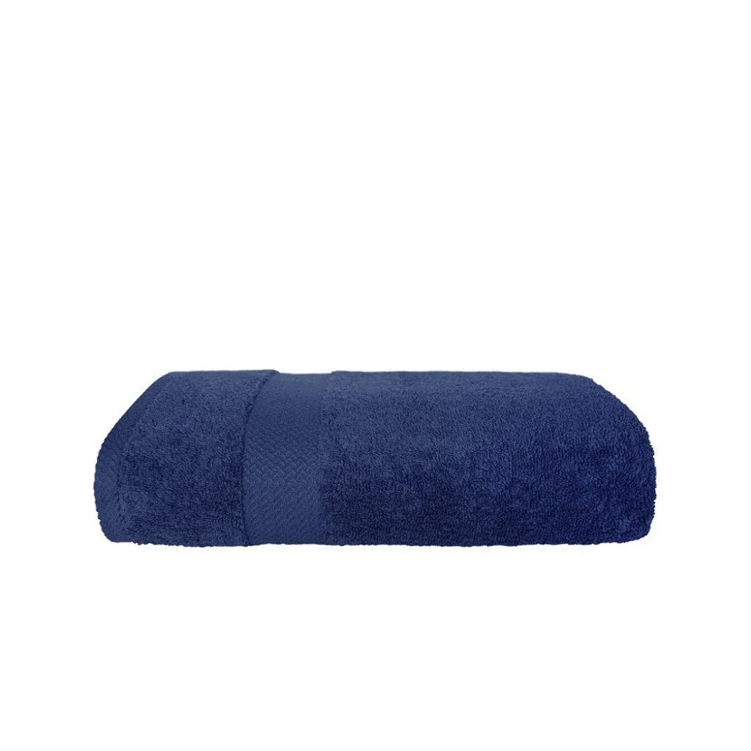 Ręcznik Fashion 70x140 granatowy 550g/m2 z bordiurą frotte bawełniany jednobarwny