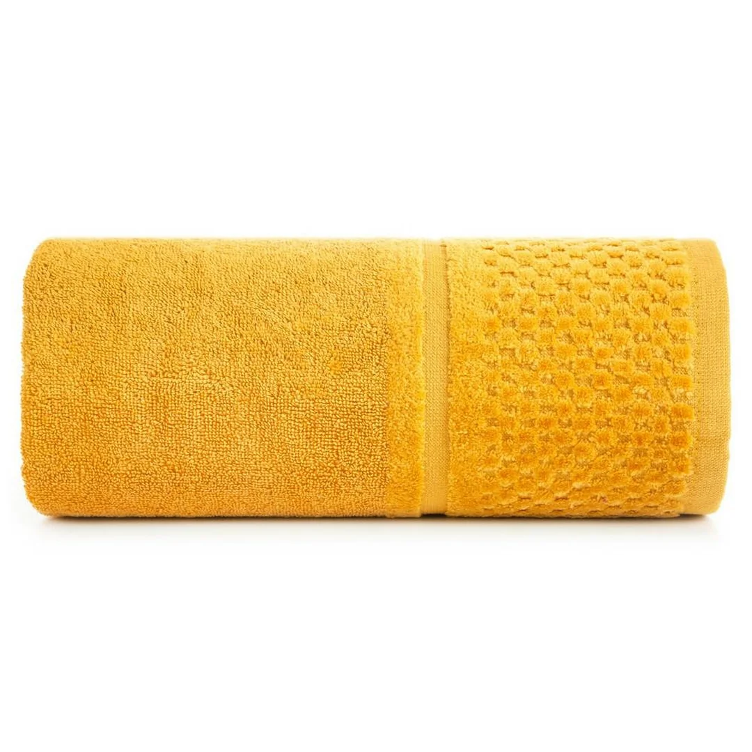 Ręcznik Ibiza 70x140 musztardowy 550g/m2 frotte Eurofirany