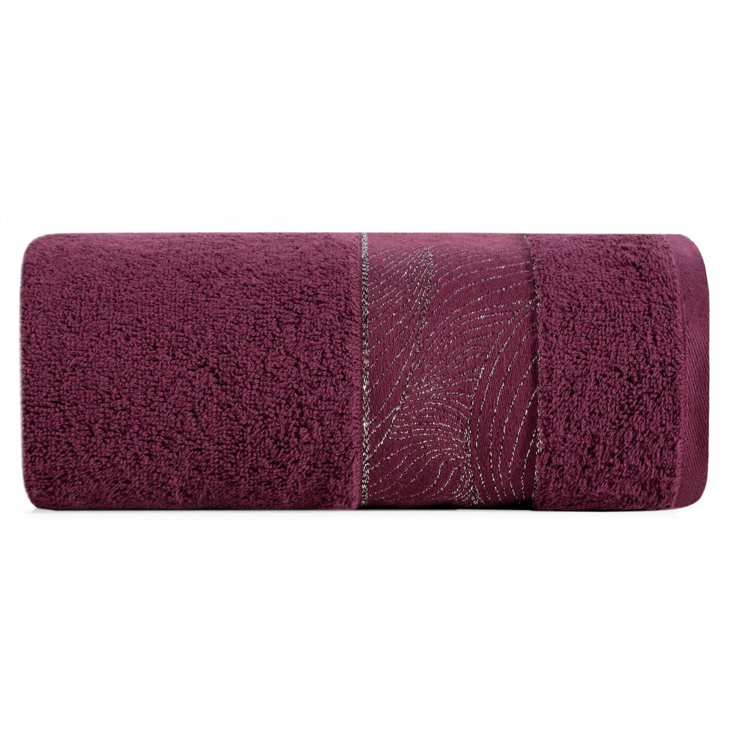 Ręcznik Mariel 50x90 bordowy frotte 500g/m2 Eurofirany