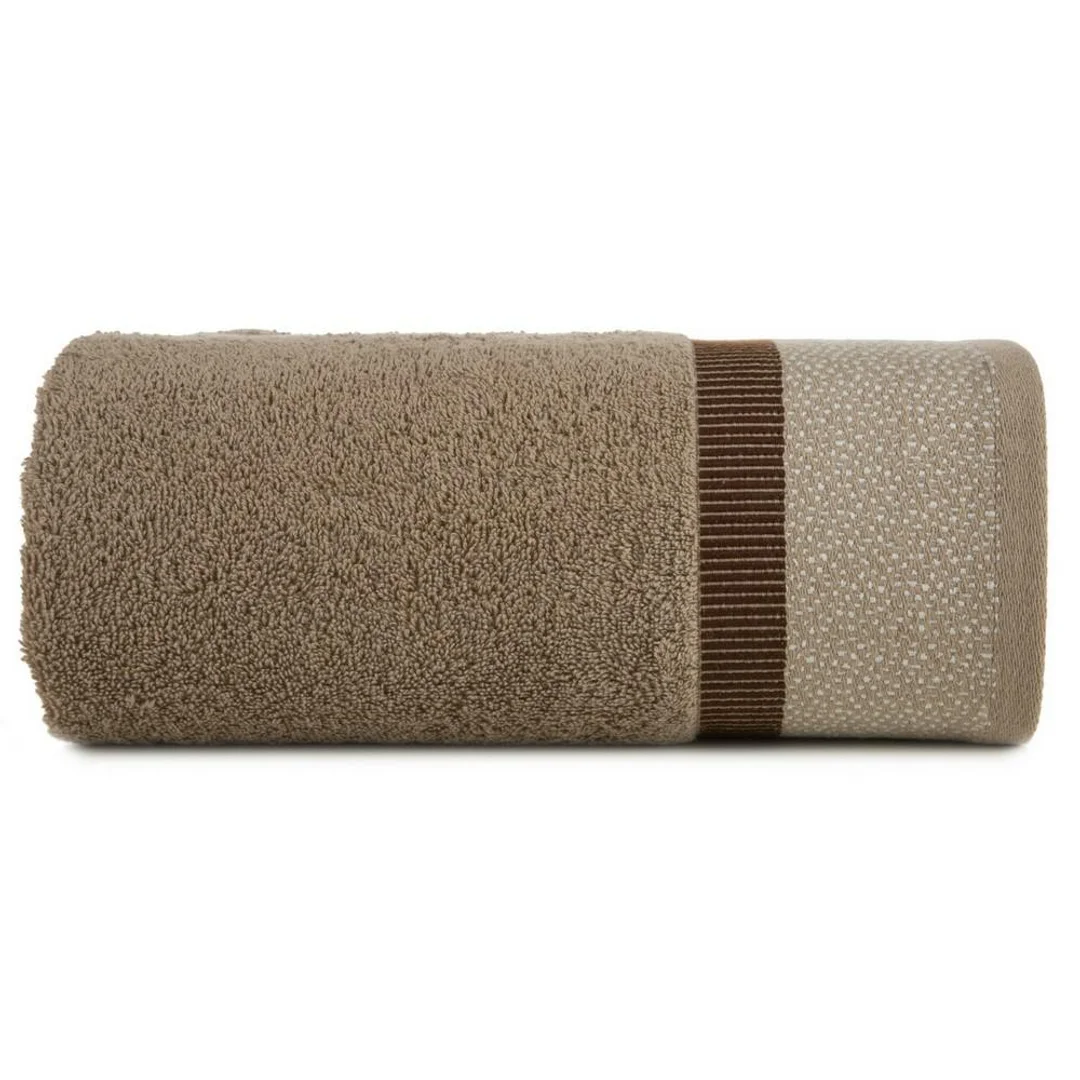Ręcznik Marit 50x90 beżowy ciemny frotte 485 g/m2 Eurofirany