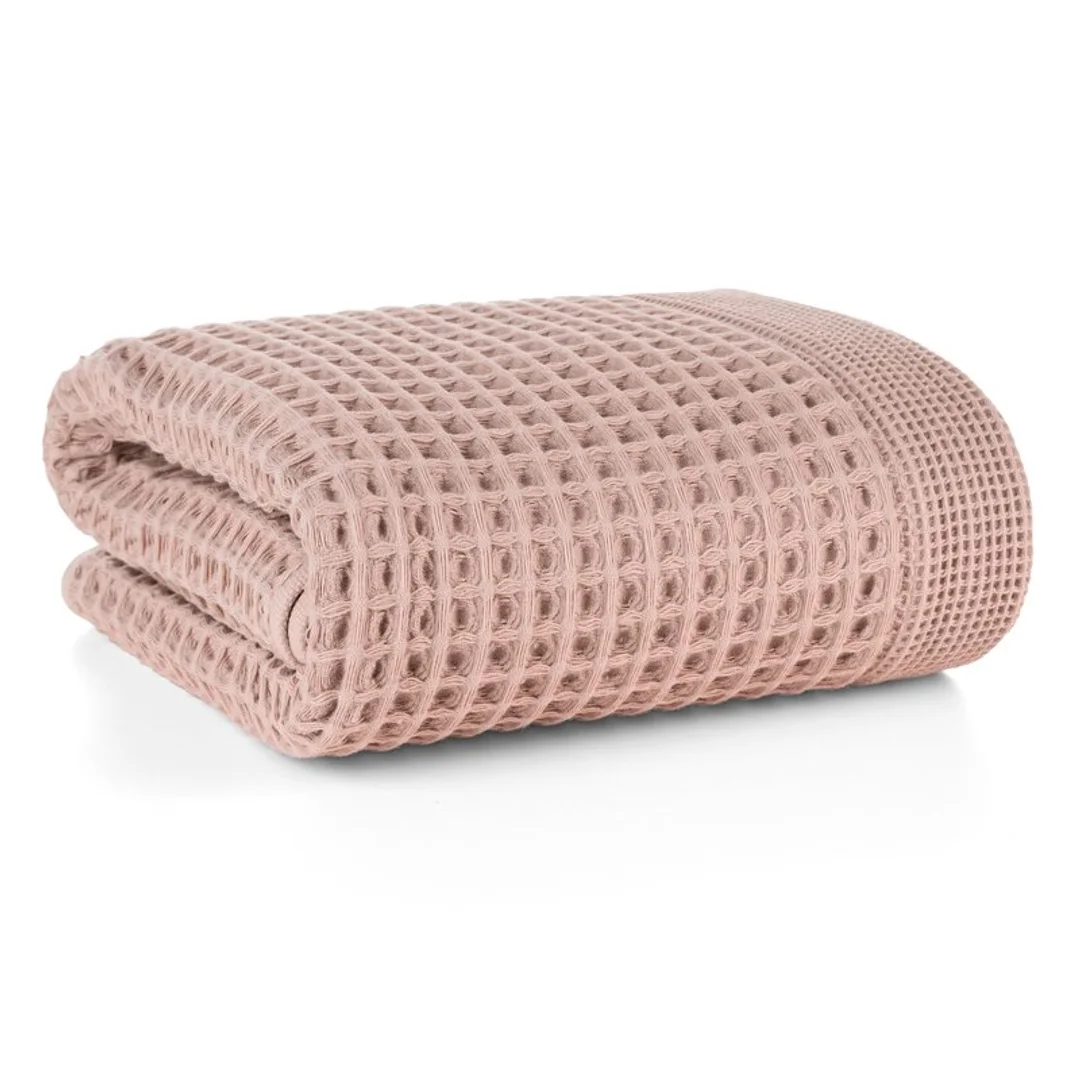 Ręcznik Melo 50x90 04 różowy o waflowej strukturze 400 g/m2 Eurofirany