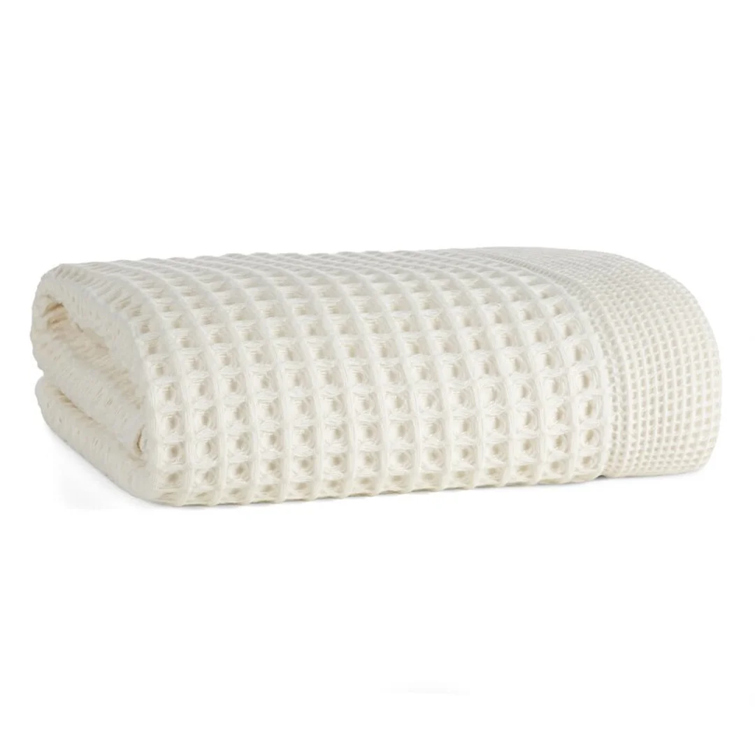 Ręcznik Melo 70x140 01 kremowy o waflowej strukturze 400 g/m2 Eurofirany