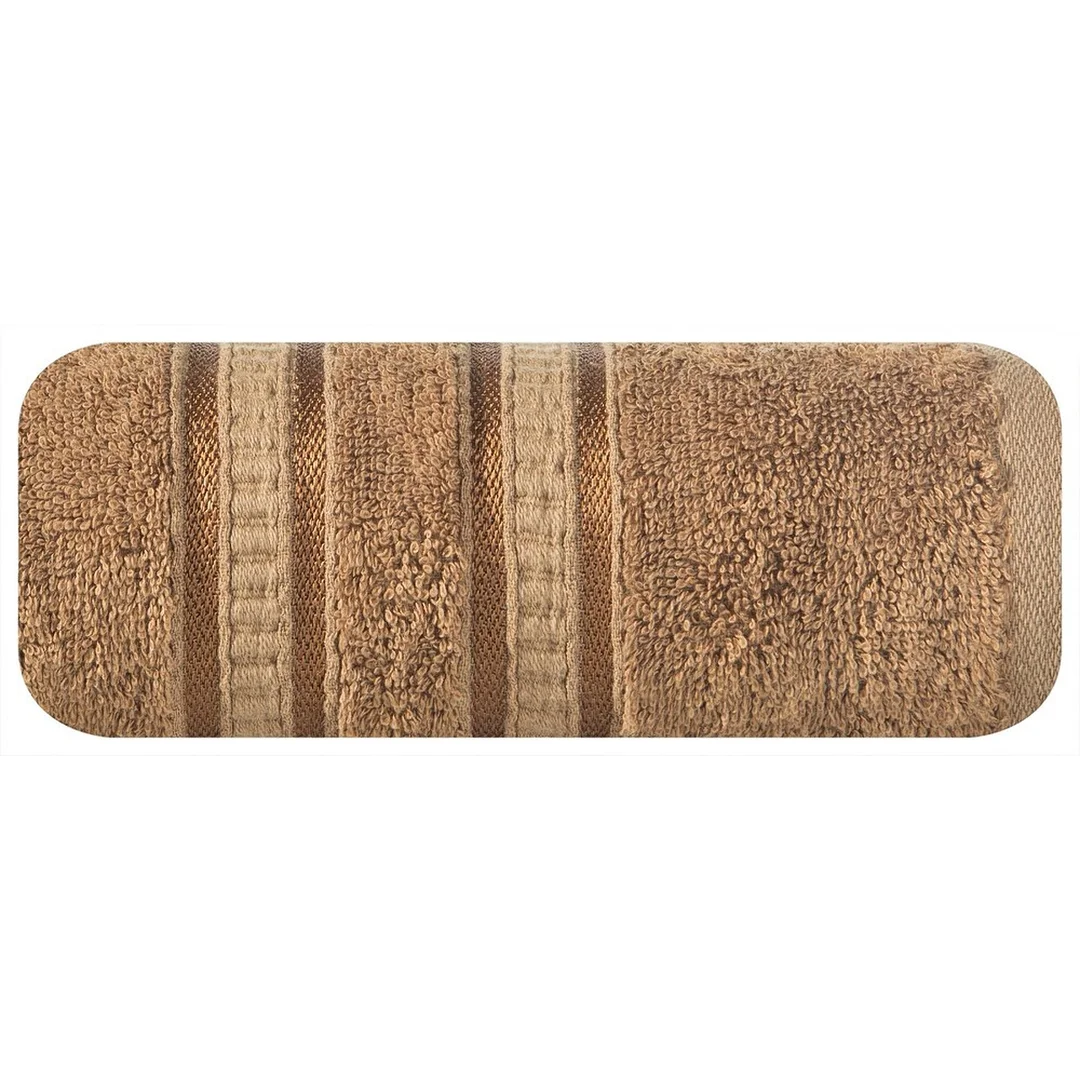 Ręcznik Mila 50x90 brązowy jasny bambusowy frotta 500g/m2 Eurofirany