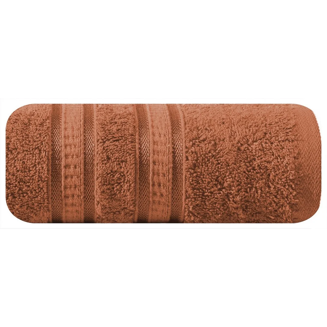 Ręcznik Mila 50x90 ceglasty bambusowy frotta 500g/m2 Eurofirany