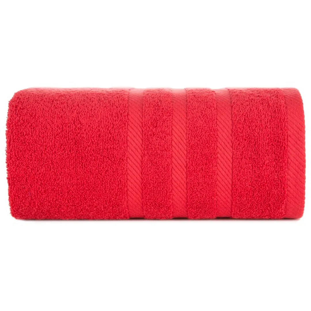 Ręcznik Milo 100x150 czerwony 500 g/m2 frotte bawełniany Eurofirany