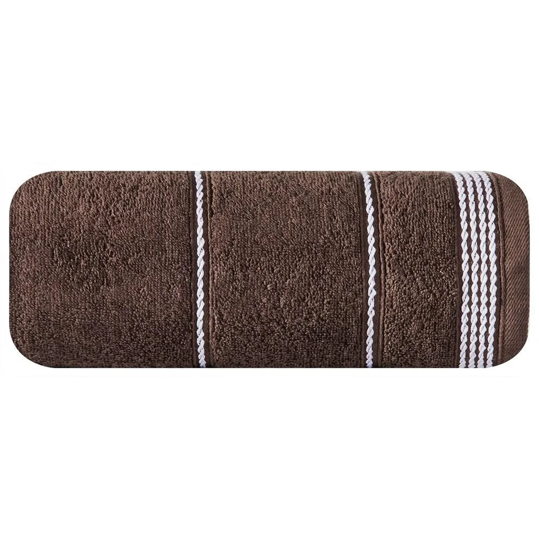 Ręcznik Mira 50x90 brązowy 04 frotte 500 g/m2 Eurofirany