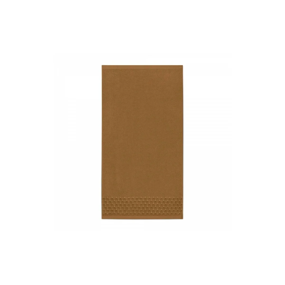 Ręcznik Oscar AB 50x100 brązowy jasny frotte 500 g/m2 Zwoltex