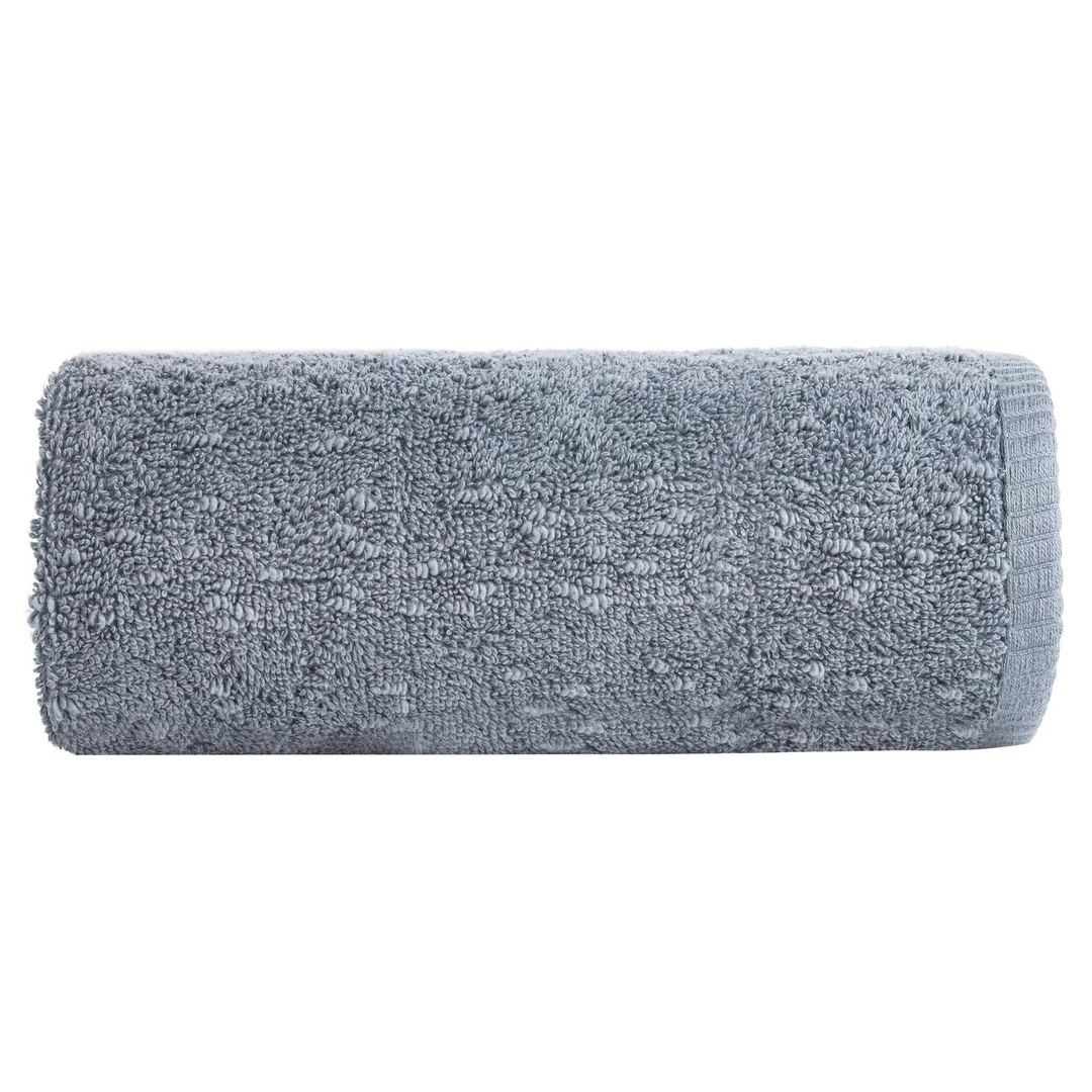 Ręcznik Palermo 70x140 niebieski frotte z efektem boucle 530 g/m2 Terra Collection Eurofirany