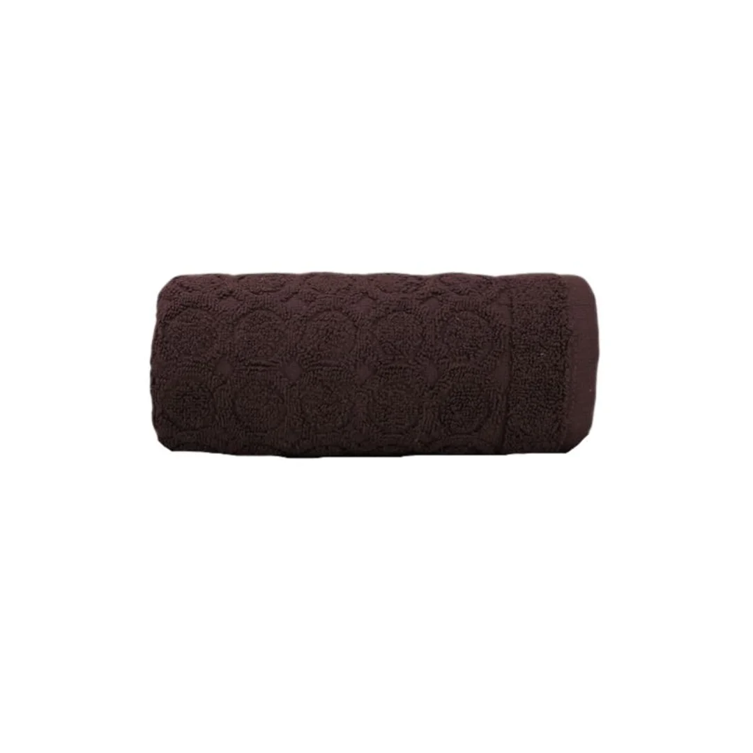 Ręcznik Pepe 70x140 brązowy wytłaczany 450g/m2 Greno