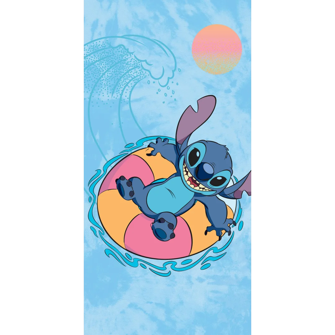 Ręcznik plażowy 70x140 Lilo and Stitch F niebieski bawełniany Halantex