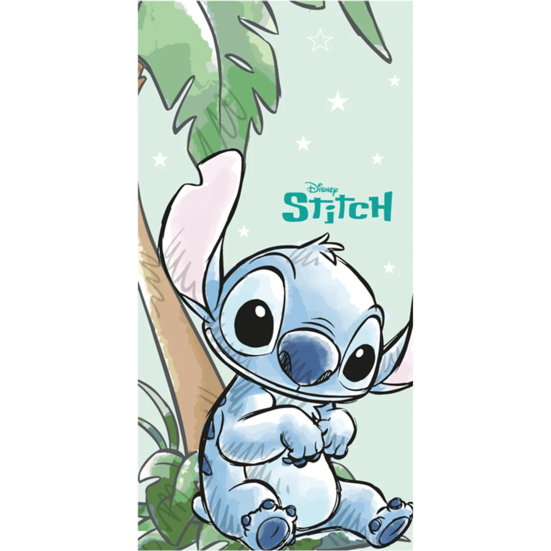 Ręcznik plażowy 70x140 Lilo i Stitch Tropical Cutie zielony szybkoschnący