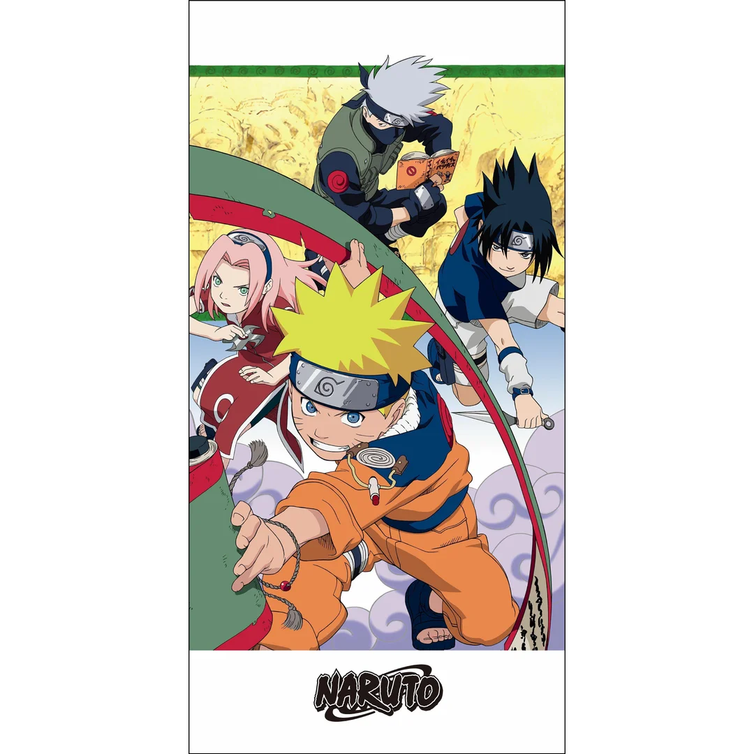 Ręcznik plażowy 70x140 Naruto kolorowy dziecięcy Kids25