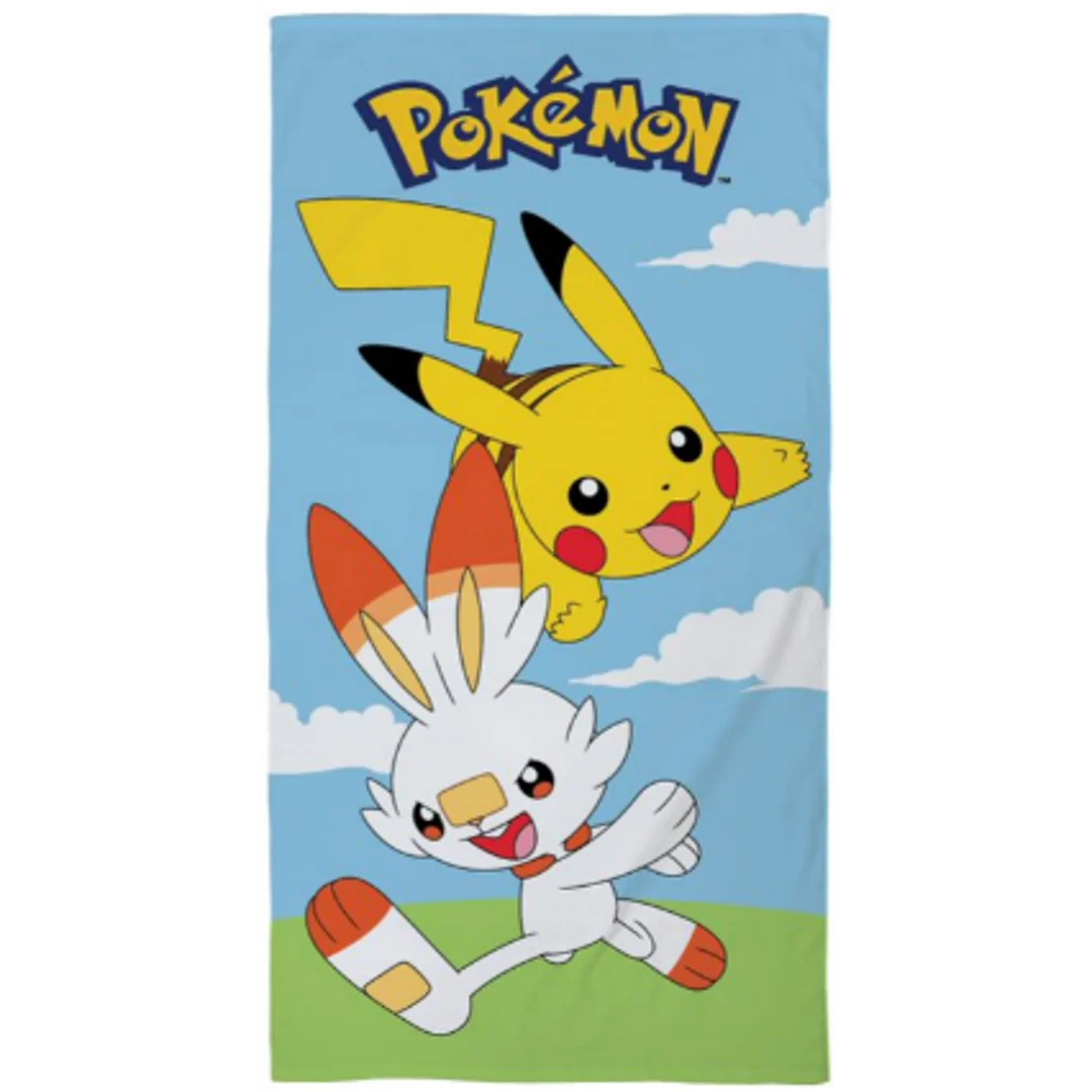 Ręcznik plażowy 70x140 Pokemon niebieski Halantex