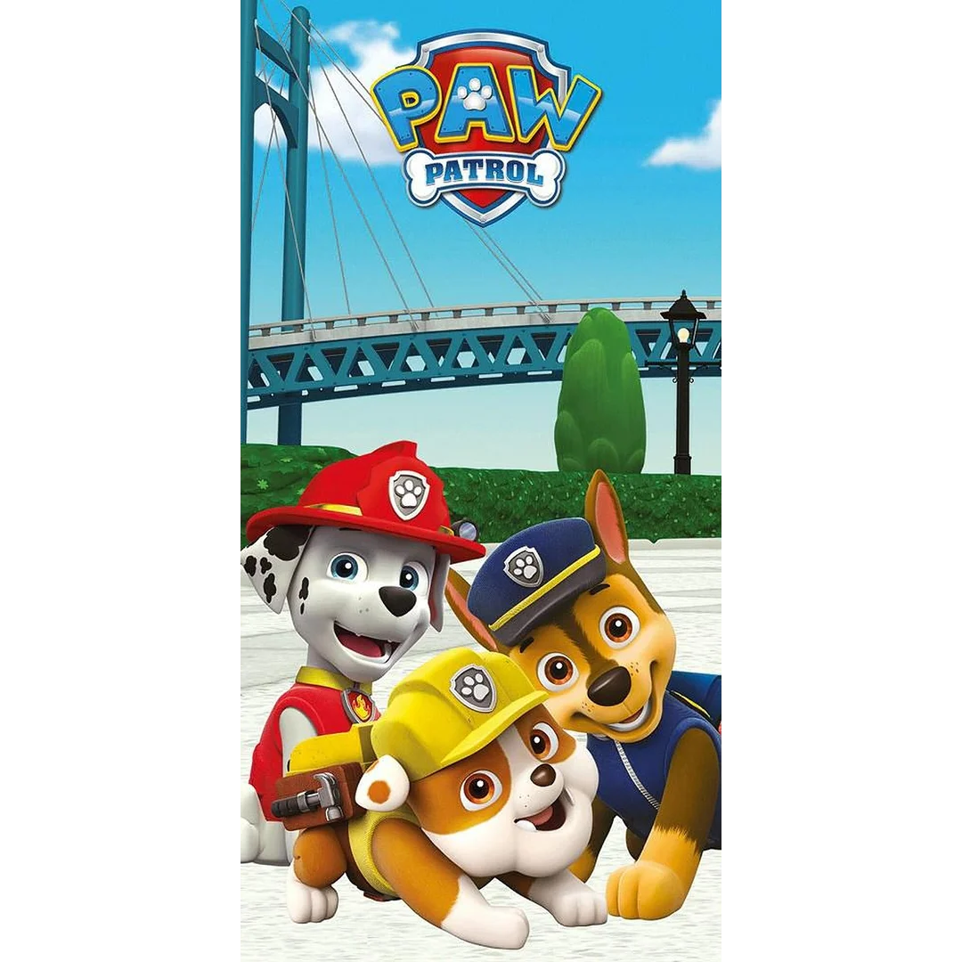 Ręcznik plażowy 70x140 Psi Patrol Paw Chase Marshall Rubble bawełniany 4390